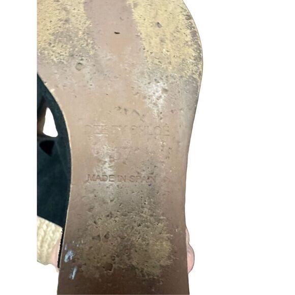 Criss Cross Wedge Espadrille in Black See By Chloe Size 37 - Picture 7 of 8